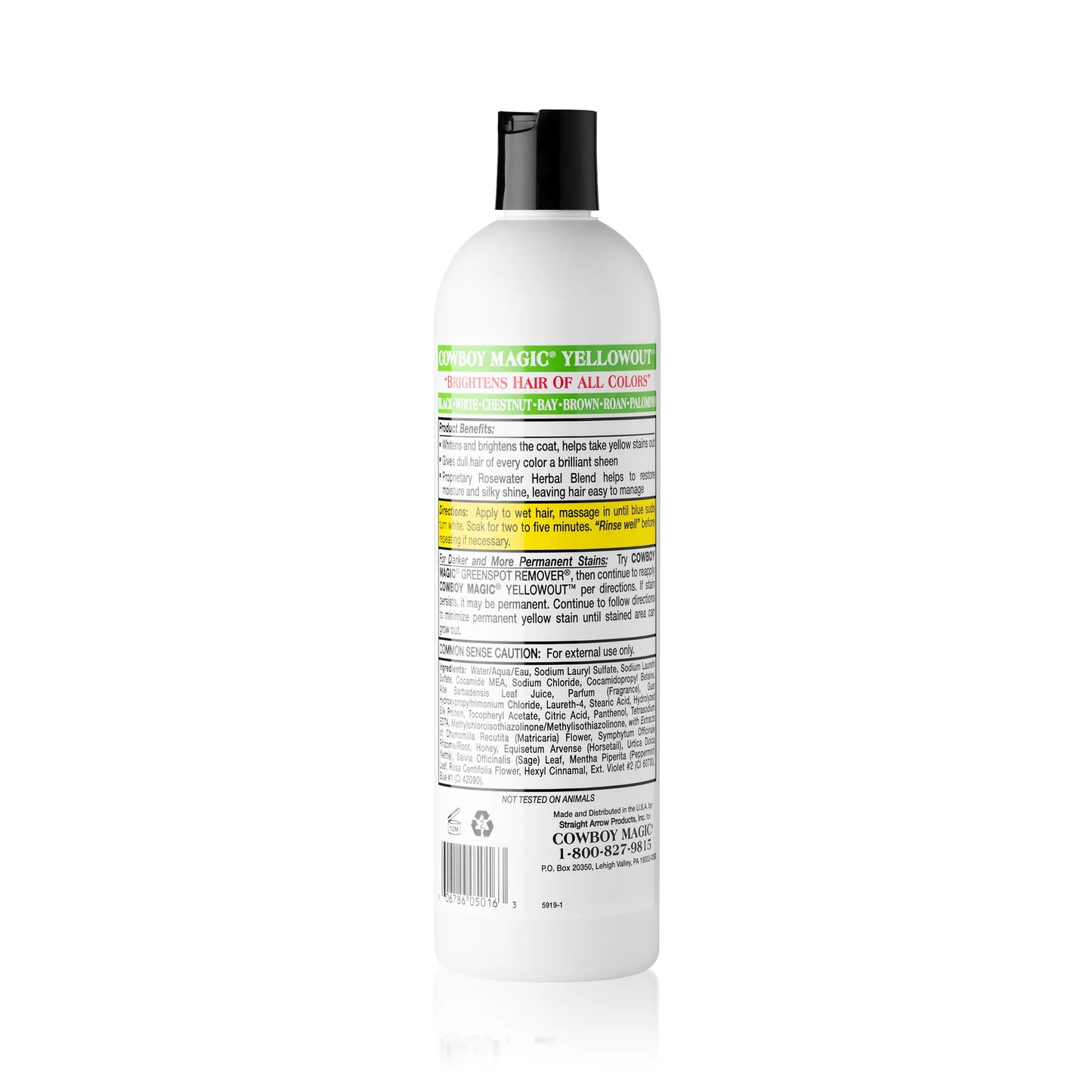 Cowboy Magic Shine In Yellowout Shampoo - Brightens Hair of All Colours