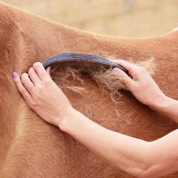 StripHair 6-in-1 Shedding Grooming Massage Brush for Horses